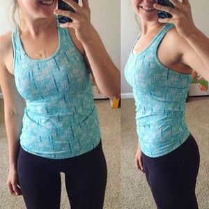 Blue Champion Athletic Racer Back Tank